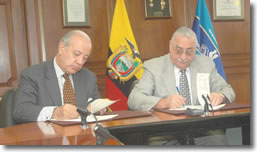 Agreement signed with Ecuadorian Superintendency of Banks and Insurance