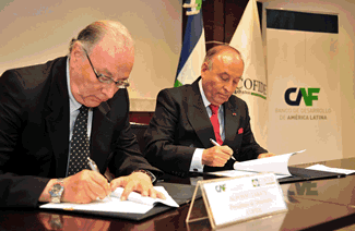 CAF e COFIDE fecham acordo para fortalecer suas ações no Peru