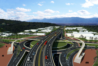 Estradas Urbanas em Bogotá, um dos três projetos de infra-estrutura mais importantes da América Latina
