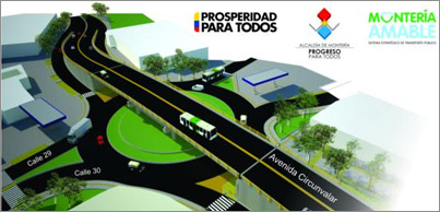 Adecuación y mejoramiento de 33 km de vías para Montería