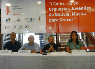 Competition of Bolivia’s Youth Orchestras in the final stages 