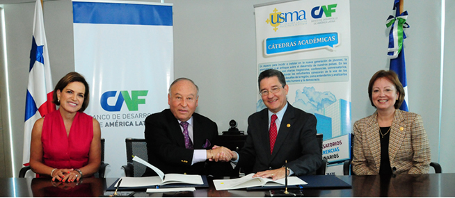 CAF y la Usma firman convenio de cooperación educativa