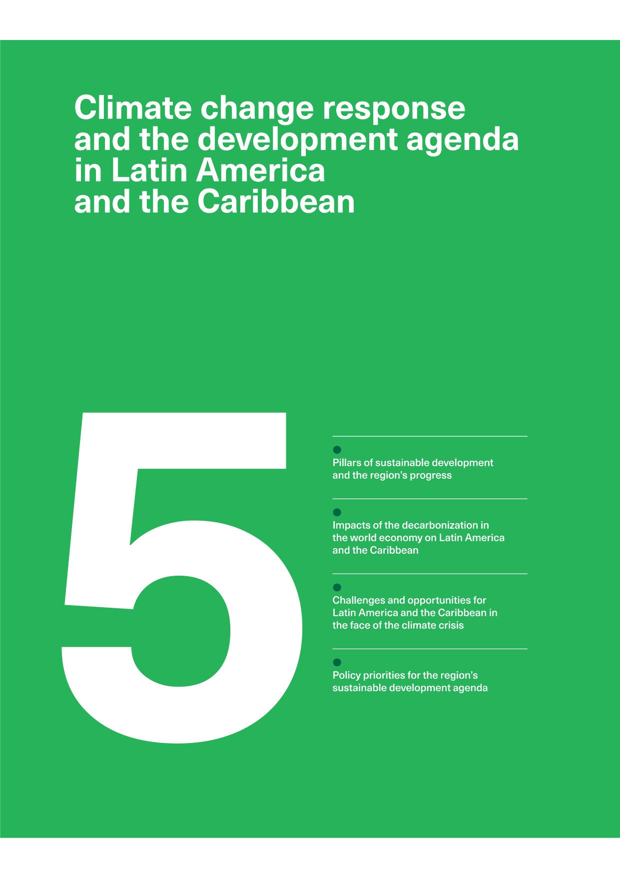 Sustainable Development in Latin America and the Caribbean by