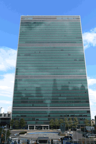 Enrique García e Ban Ki-moon reúnem-se durante a Assembleia Geral das Nações Unidas