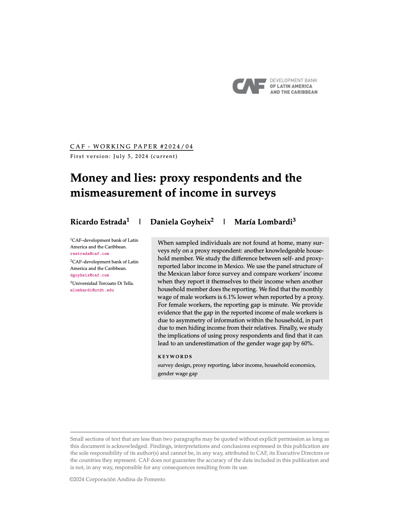 Money and lies: proxy respondents and the mismeasurement of income in surveys